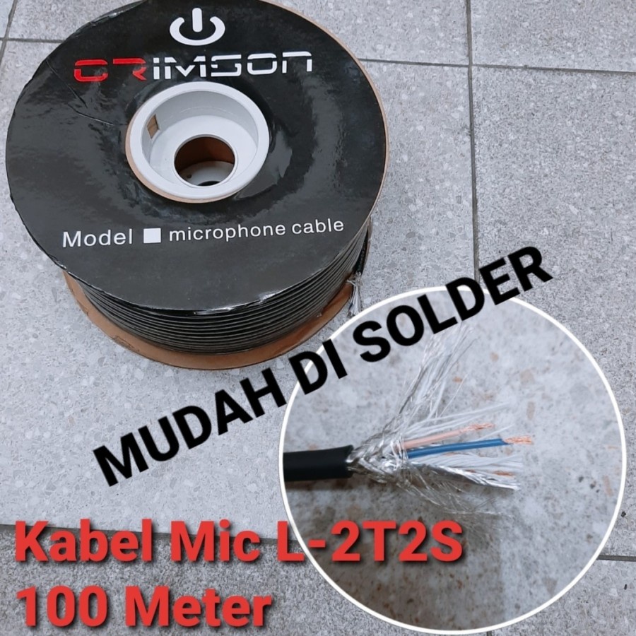 kabel mic/audio isi 3 crimson 100m