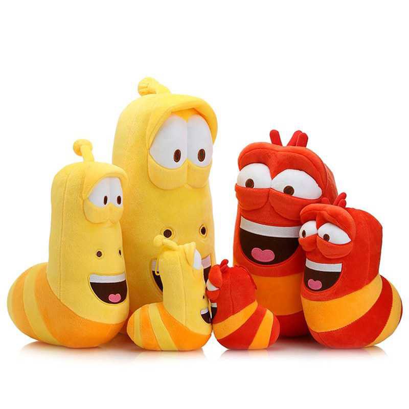 Boneka Lucu Marca Original dibujos animados Larva juguetes muñeca de peluche para niños regalo de