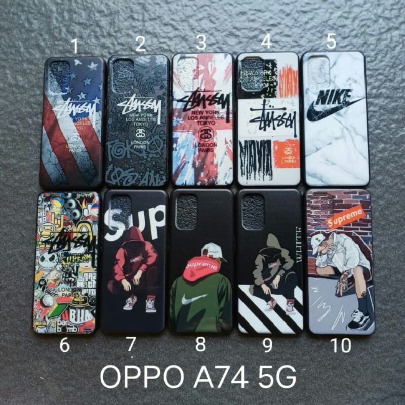 Soft Case Oppo A74 5G motif gambar cowok softcase silikon cover