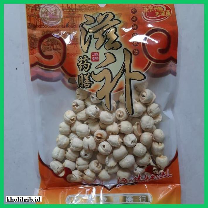 

Makanan-Kering- Biji Teratai Premium/ White Lotus Seeds 100Gr -Aneka.