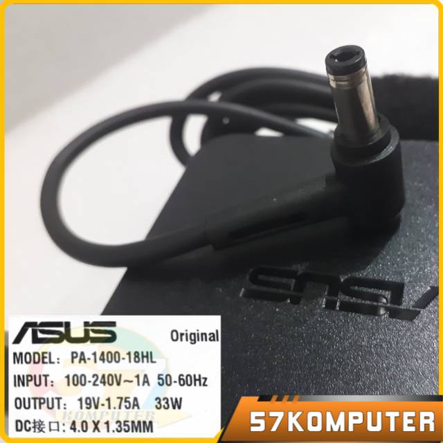 Adaptor Charger Original Asus X200 X200M X200CA X201~19V 1.75A