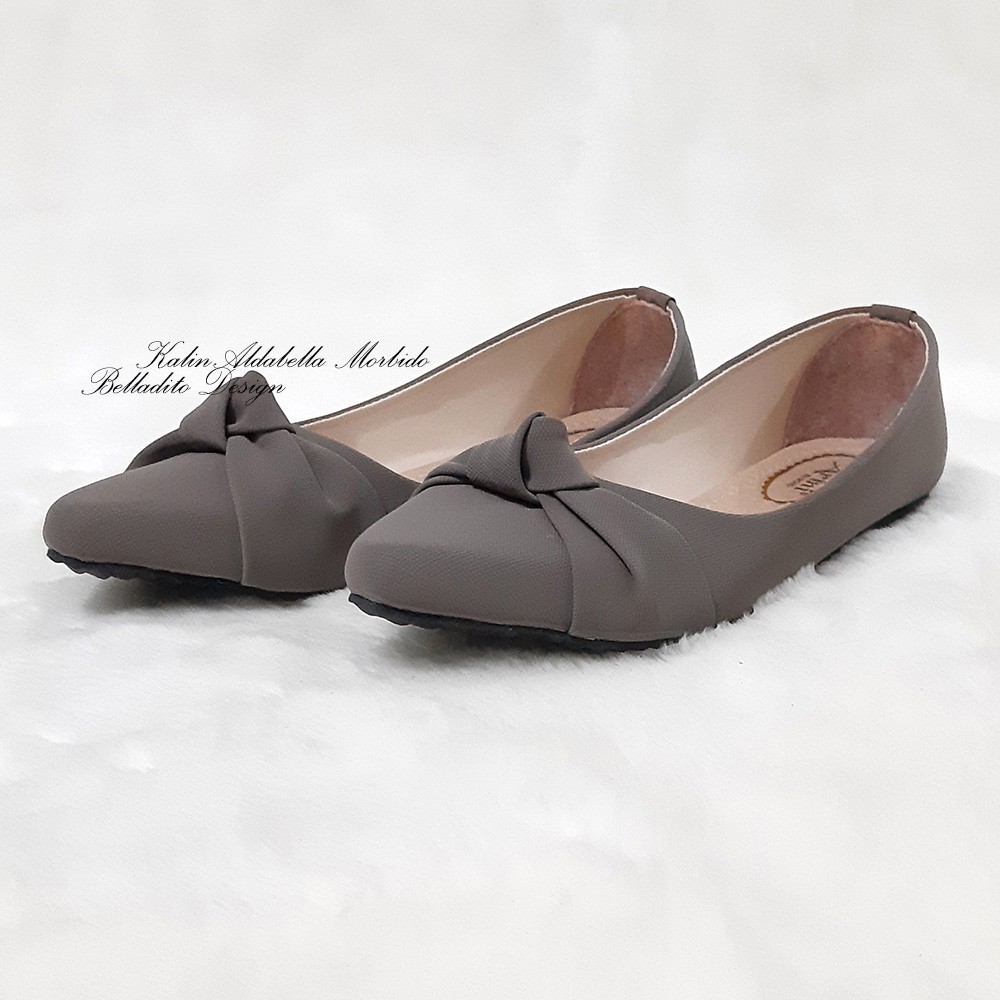 Sepatu wanita flat shoes Terbaru pita Arini - Sepatu wanita teplek Murah