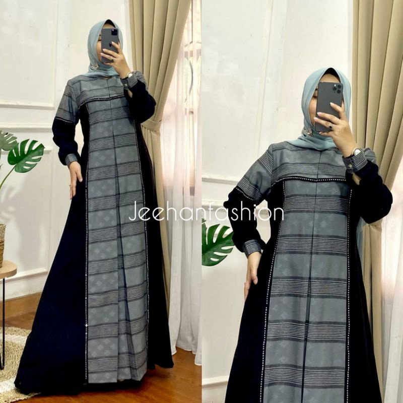 Gamis Motif Kekinian / Gamis Pesta / Gamis Fashion / Gamis Wanita