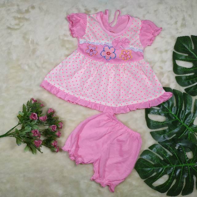 Setelan dress bayi murah / Pakaian Anak Perempuan / Pakaian Bayi Perempuan / Dress Bayi