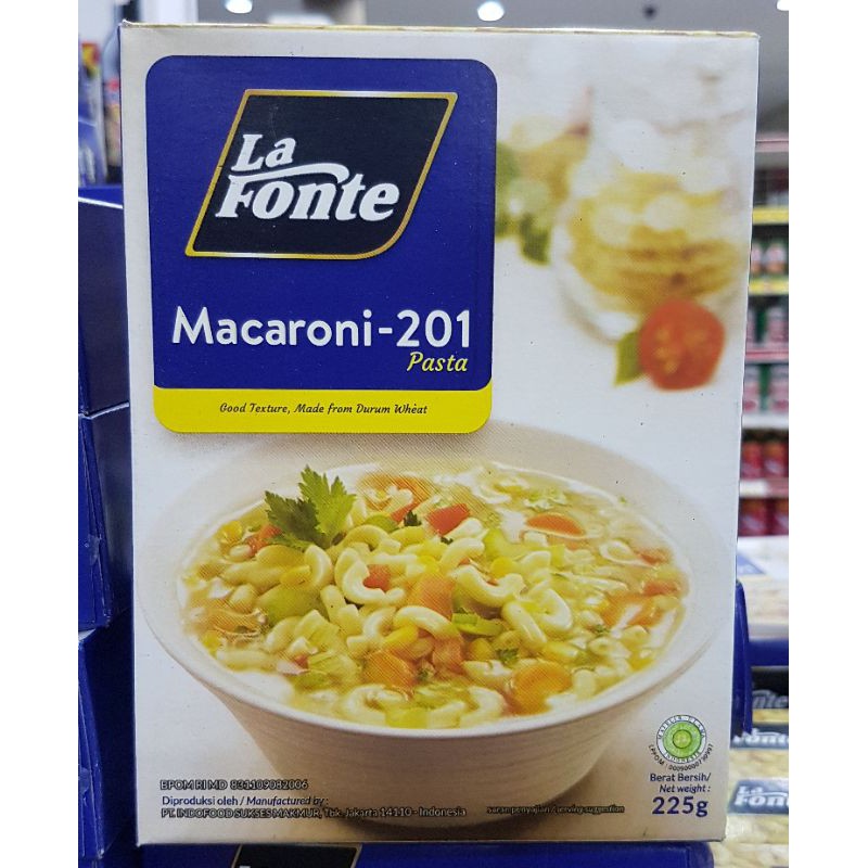 

LA FONTE Macaroni-201 Makaroni Pasta 225gr