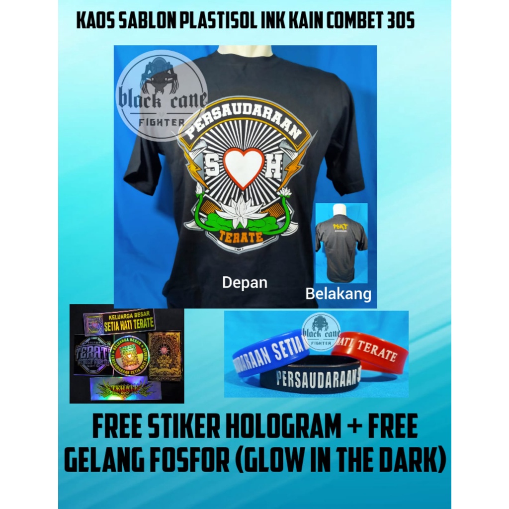 KAOS PSHT SABLON PREMIUM/KAOS SABLON SH TERATE/KAOS SABLON SETIA HATI 1922