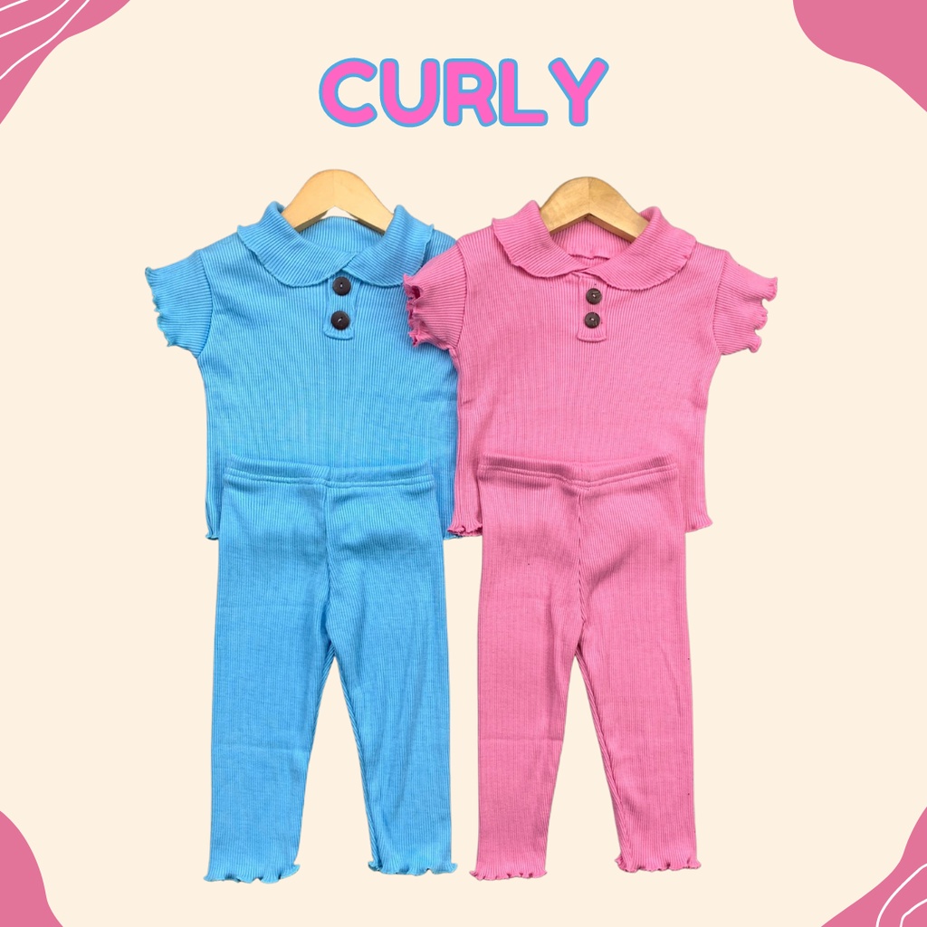 6BlN-3TH SETELAN ANAK CURLY ONE SET ANAK PEREMPUAN VERSI 2