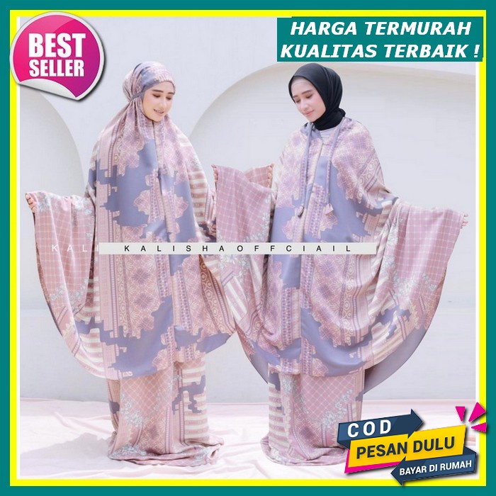 Mukena Sutra Velvet Polos Renda Bali Premium - Mukena Bali Dewasa Mukenah Dewasa Halus Adem Mungkena