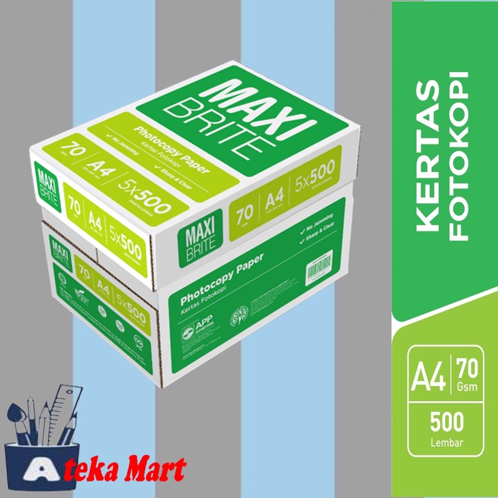 

[BOX/5RIM] MAXI KERTAS FOTOCOPY A4 70GR