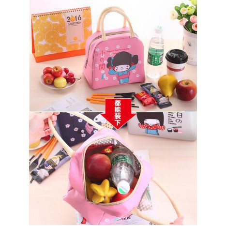 TAS BEKAL KARAKTER TEMPAT PENYIMPANAN MAKANAN LUNCH KOTAK MAKAN SERBAGUNA MURAH