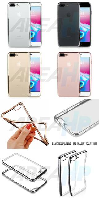 Metalic TPU Soft Case iPhone 8 Plus +