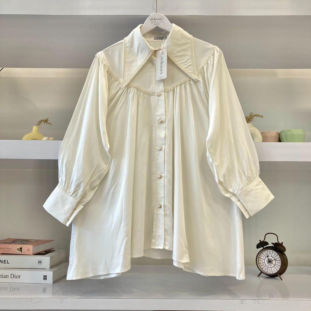 BEFAST - ZRX OOTD Blouse DASIA / Eclemic Top Hea Casual Style / Blouse Wanita Remaja / Atasan Lengan Panjang / Blouse Kekinian Remaja ABG / Fashion Wanita Kerja / Blouse Casual Wanita / Termurah / Blouse Keluaran Terbaru