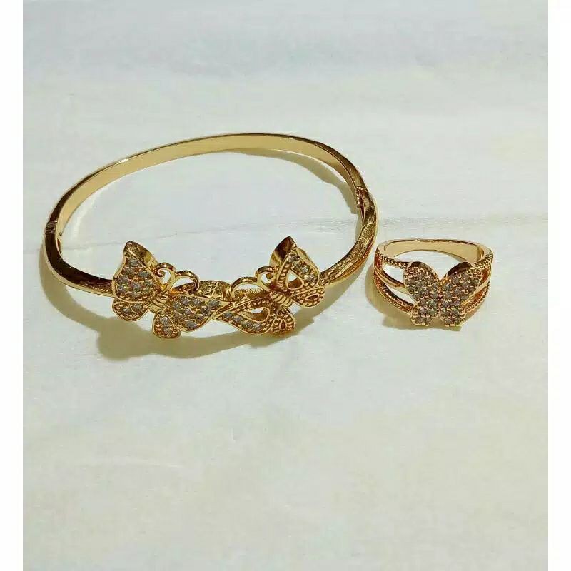 Fourfashion Bangle Kupu-kupu+cincin