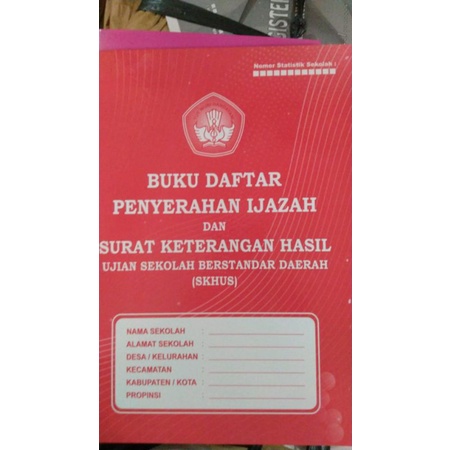 buku daftar penyerahan ijazah