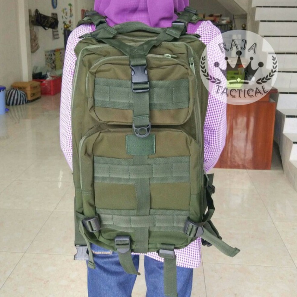 Tas Punggung Hijau Army Ransel TNI Tactical