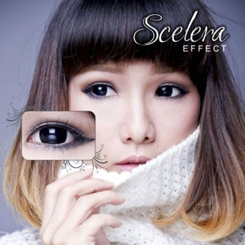 Softlens Scelera (1 Pasang + Free Lenscase) ORI DEPKES / Scelera Effects Contact Lens