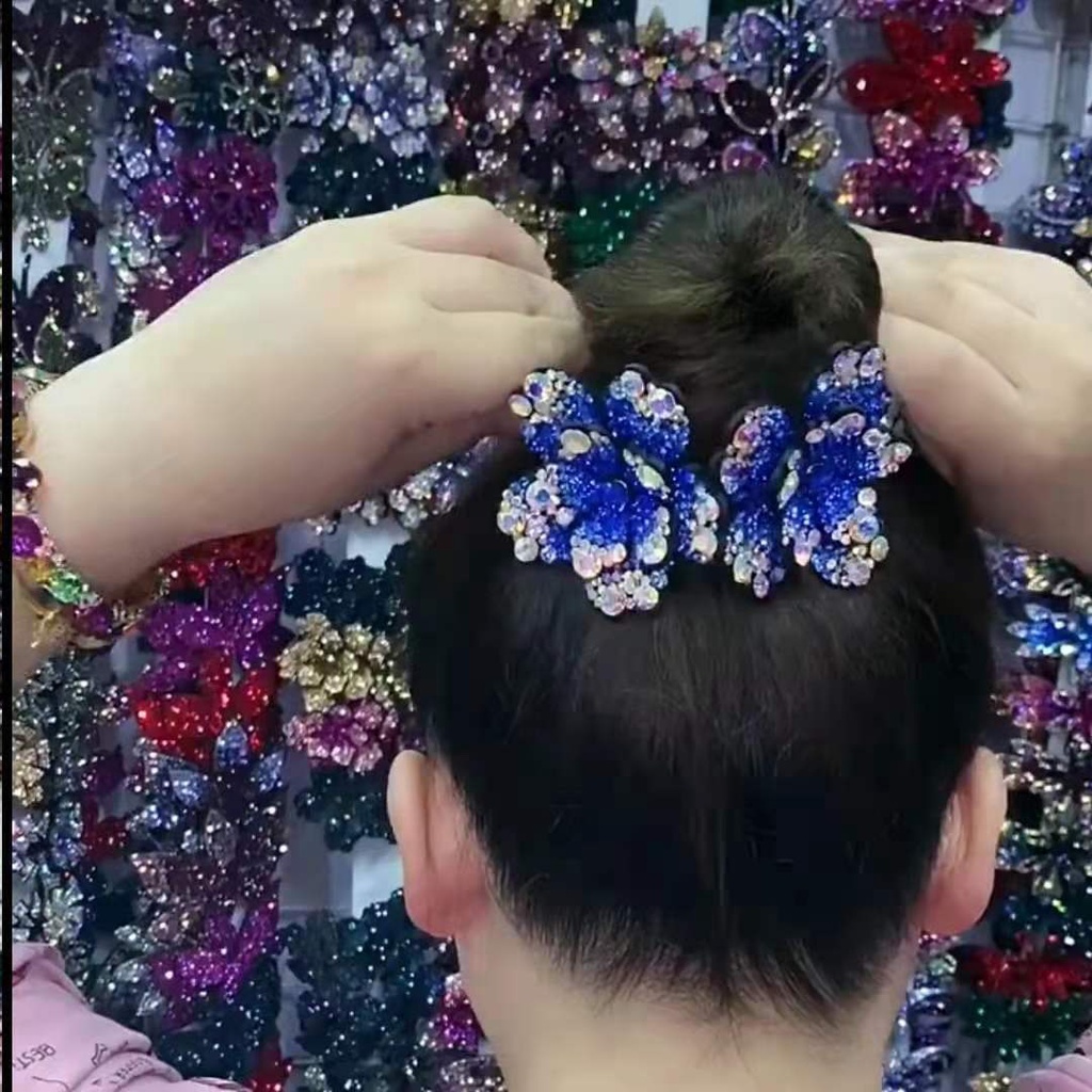 Jepit Rambut Korea wanita full kristal desain terbaru origianal import