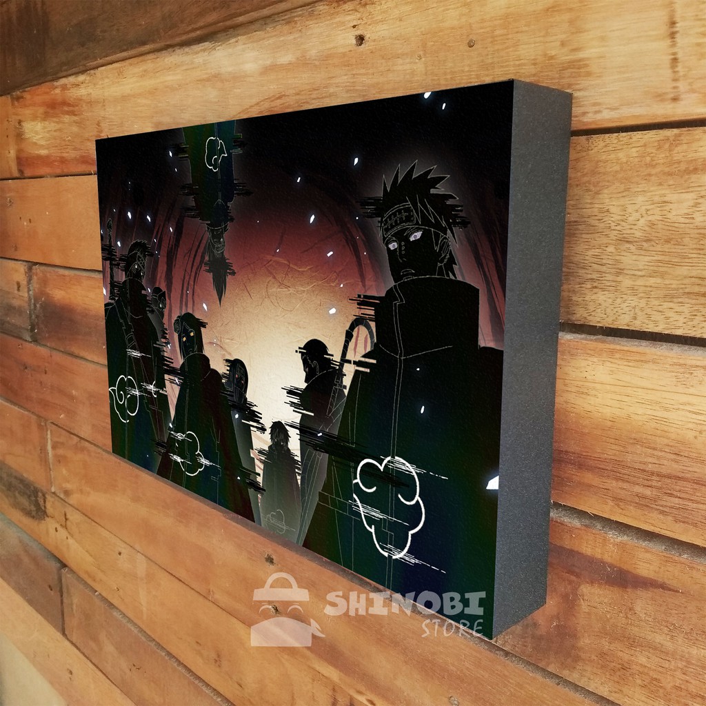 AKATSUKI Poster Box Hiasan Dinding Anime NARUTO BORUTO Pajangan Dekorasi Ruangan