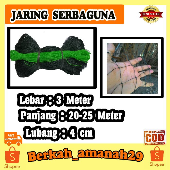 Jaring Ayam 3 Meter | Jaring Pagar Ayam | Jaring Serbaguna | Jaring Kandang | Jaring Tanaman