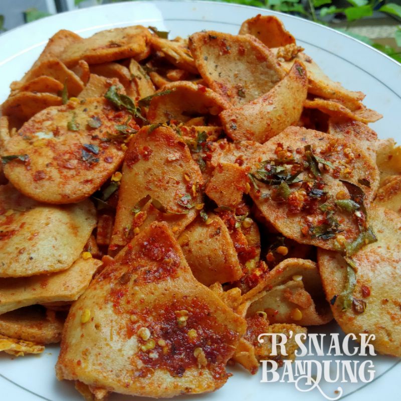 Basreng pedas koin baso goreng bandung renyah dan enak 500gr-2
