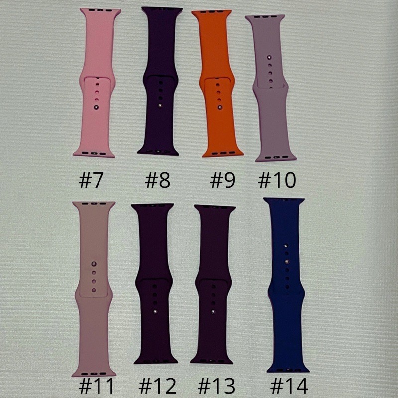 STRAP LENGKAP 28 WARNA UNTUK WATCH BAHAN SILIKON UKURAN 38 40 42 44MM