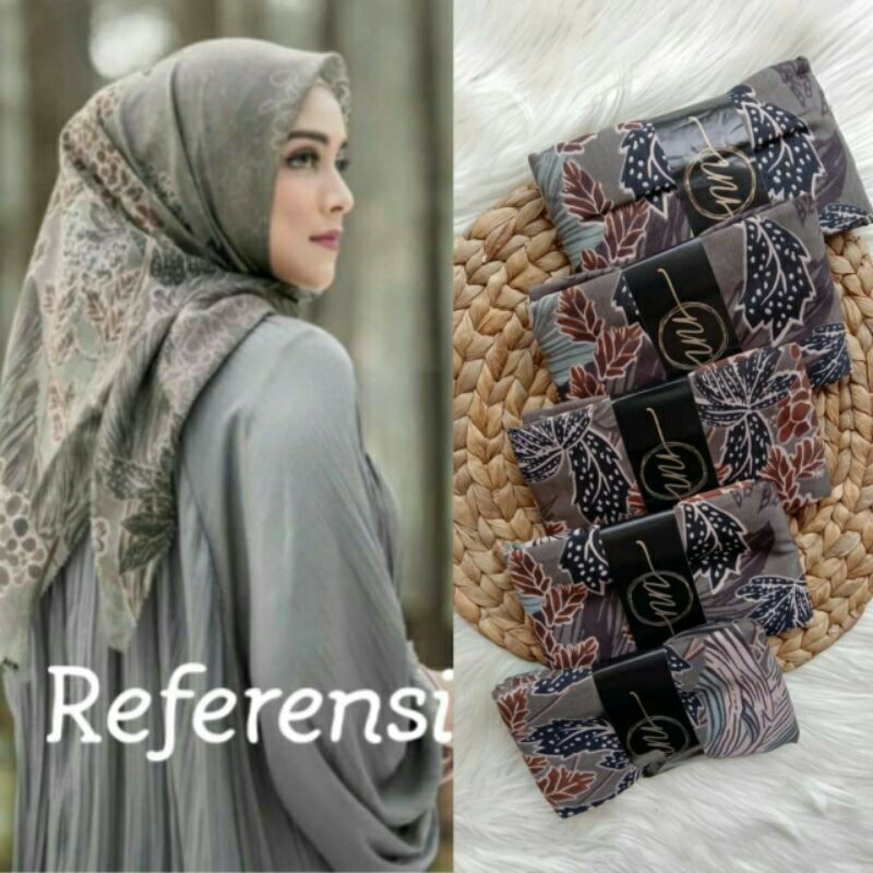 HIJAB SEGI EMPAT LASERCUT / HIJAB VOAL MOTIF LASERCUT / HIJAB VOAL MOTIF / HIJAB VOAL NN