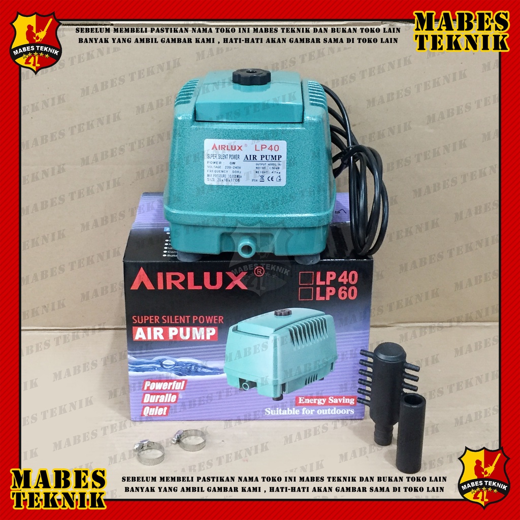AIRLUX LP-40 / LP40 - POMPA KOLAM - AERATOR AIR PUMP - SILENT POWER