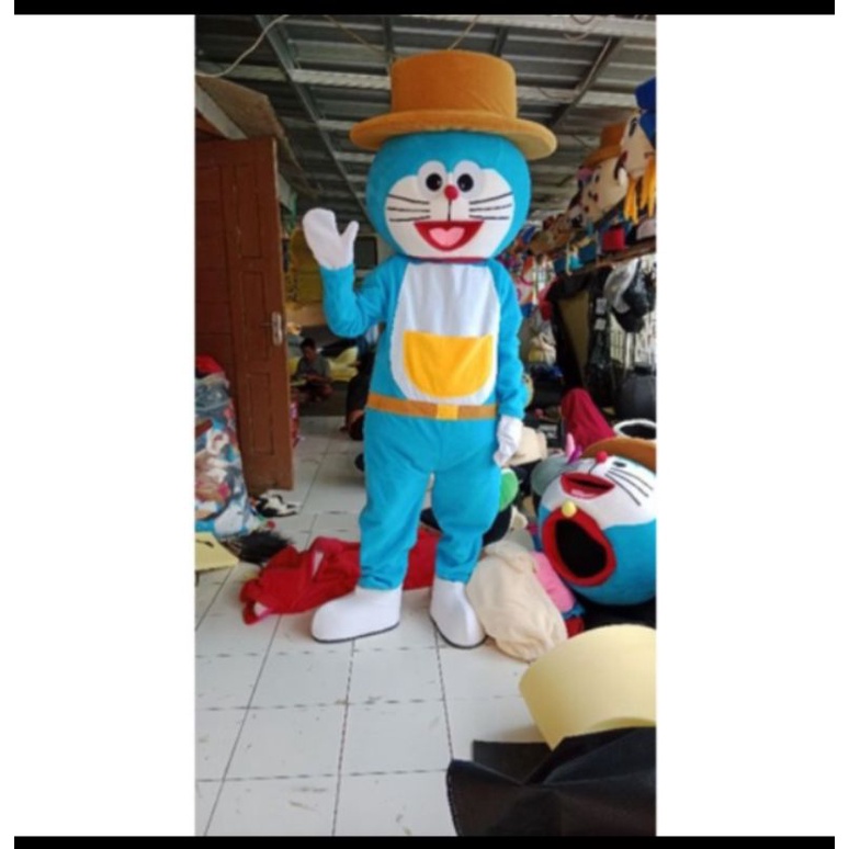 Costum badut Doraemon topi Besar