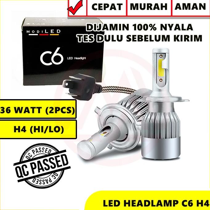 LAMPU C6 LED 36W COB MOBIL SOCKET H4