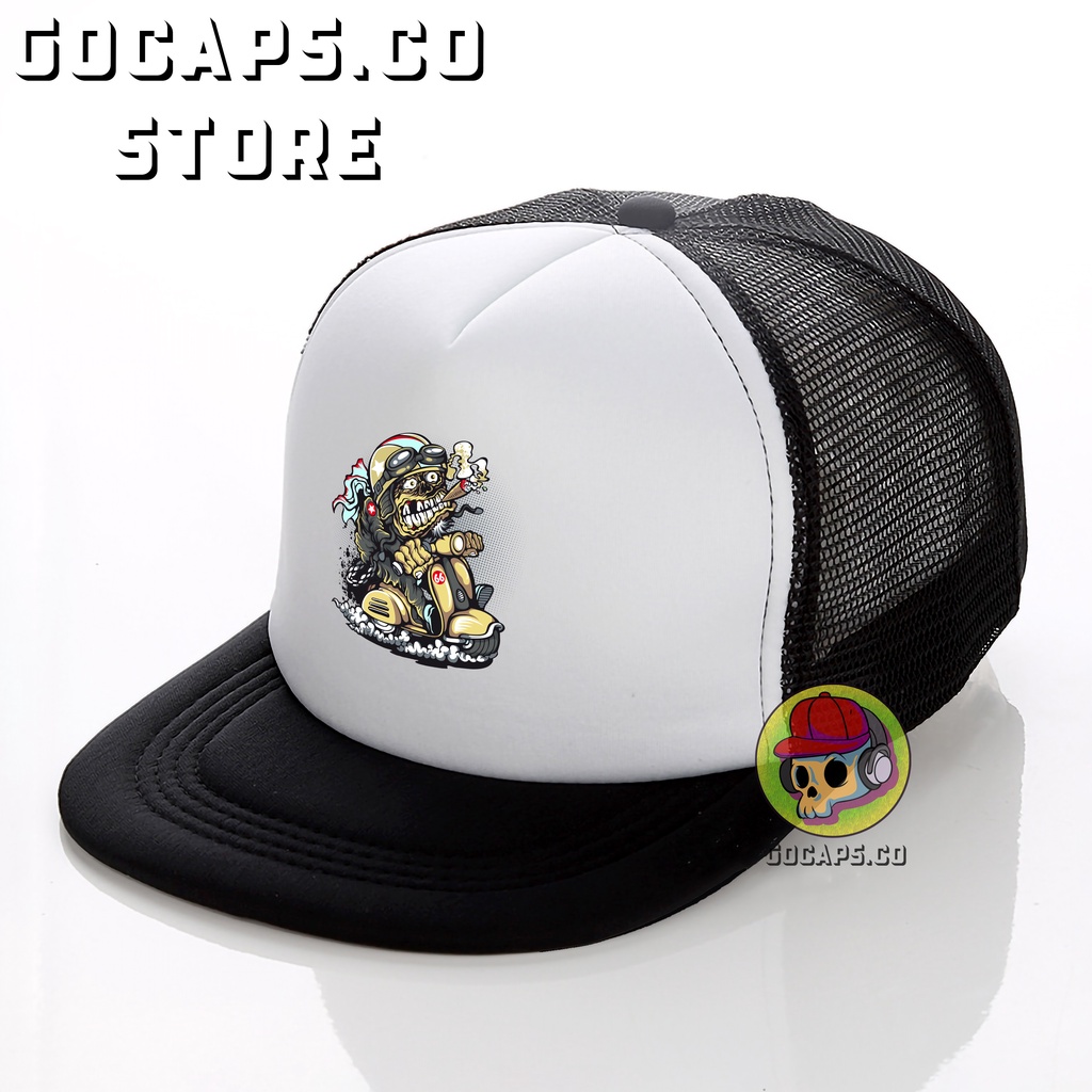 66 Scooter / Topi Jaring Distro / Topi Jaring / Topi Distro Premium / Topi Pria / Topi Baseball / Snapback / Topi Snapback / Topi Snapback Jaring / Topi Kece Unisex / Gocaps