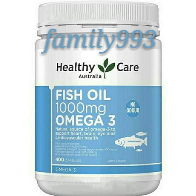 Healthy care Fish oil Omega3 400sofgel Healty care Minyak ikan Omega3
