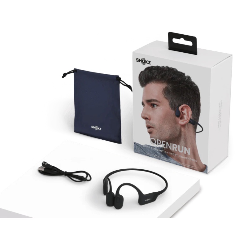 Shokz Openrun Wireless Bone Conduction Headphone - Aftershokz Open Run