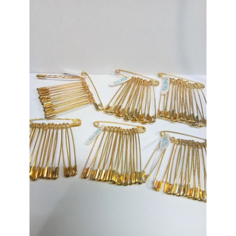 PENITI BESAR 5,5 CM 1 SET ISI 12 PCS GOLD