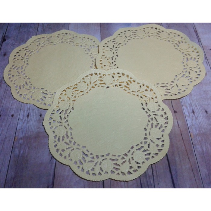 

ROUND PAPER DOYLEYS 4.5" [144mm] YELLOW