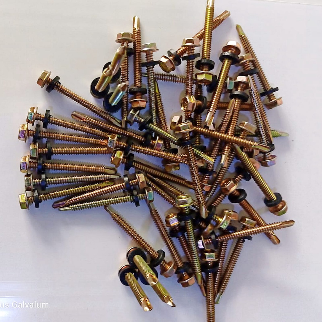 baut baja ringan roofing/drilling 12x50 panjang 5cm isi 50pcs baut roofing/drilling baja ringan ukur