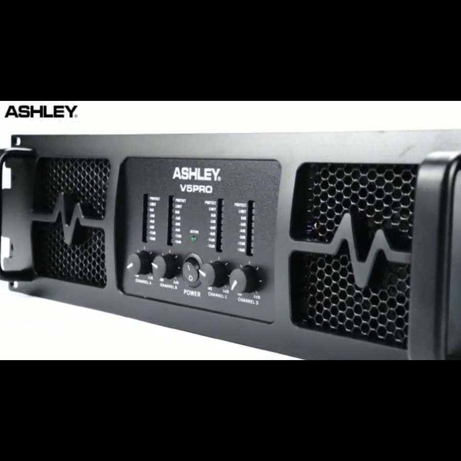 (PETI KAYU) Power amplifier ashley V5pro 4 canel V5 PRO