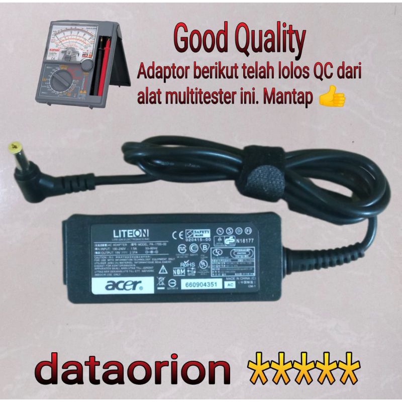 Adaptor Charger Acer 19V 2.37A DC 5.5*1.7 mm for Laptop Acer Aspire 3 A311 A314 A315 Series