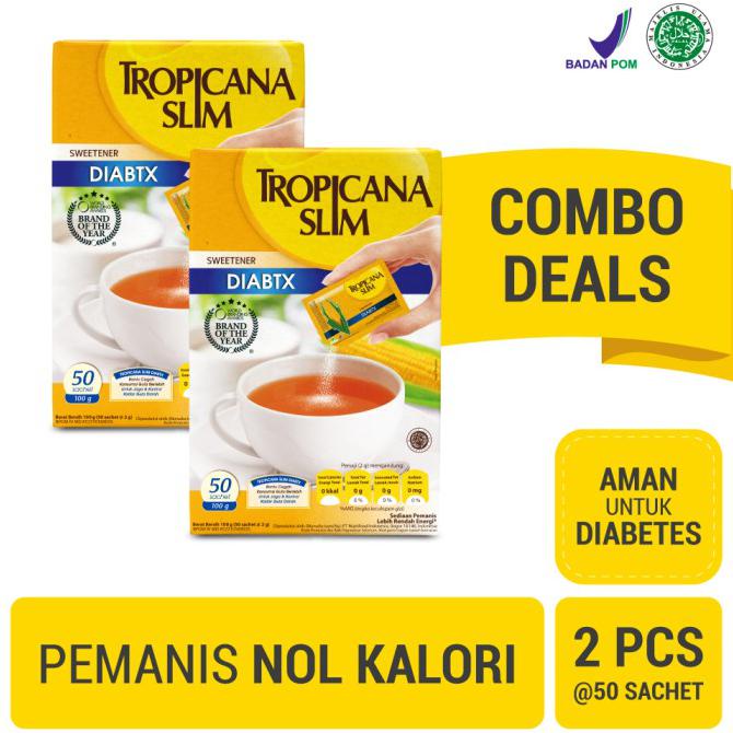 

Promo Awal tahun Twin Pack: Tropicana Slim Sweetener Diabtx (50 Sachet) Promo Awal tahun