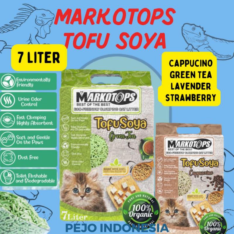 Pasir Tofu Markotops Coffee Matcha Lavender Pasir Gumpal Tofu soya 7L