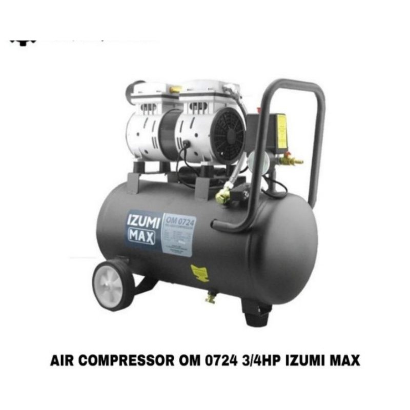 MESIN KOMPRESOR ANGIN IZUMI 3/4 24 LITER SAILENT OILESS IZUMI OL-0724