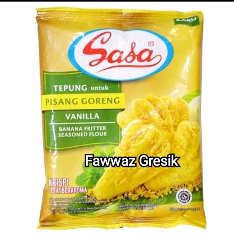 Tepung Pisang Goreng Vanilla Sasa 225gr / BANANA FRITTER SEASONED FLOUR 225 gr