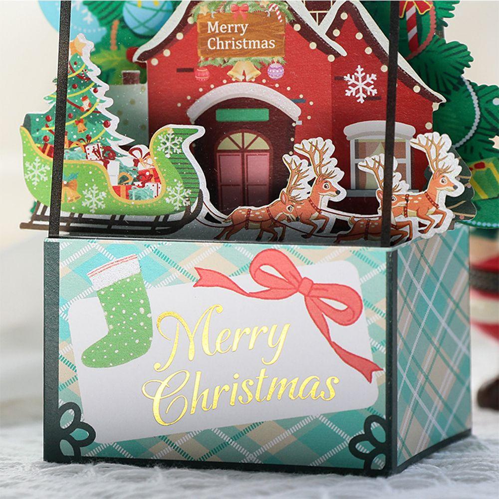 R-flower Christmas Greeting Card Kartu Hadiah Kreatif Ulang Tahun 3D