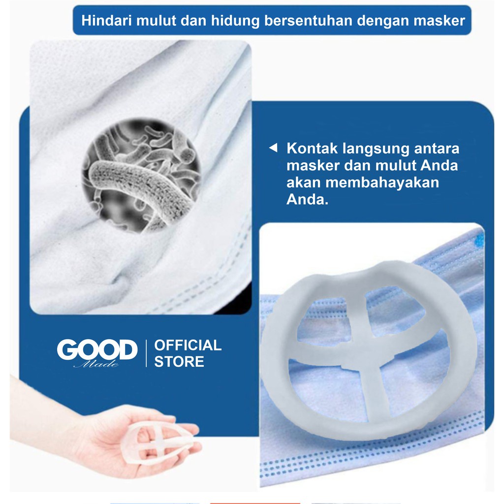 PENYANGGA MASKER | PENYANGGA MASKER 3D | PENYANGGA MASKER SILICONE | PENYANGGA MASKER MASK BRECKET