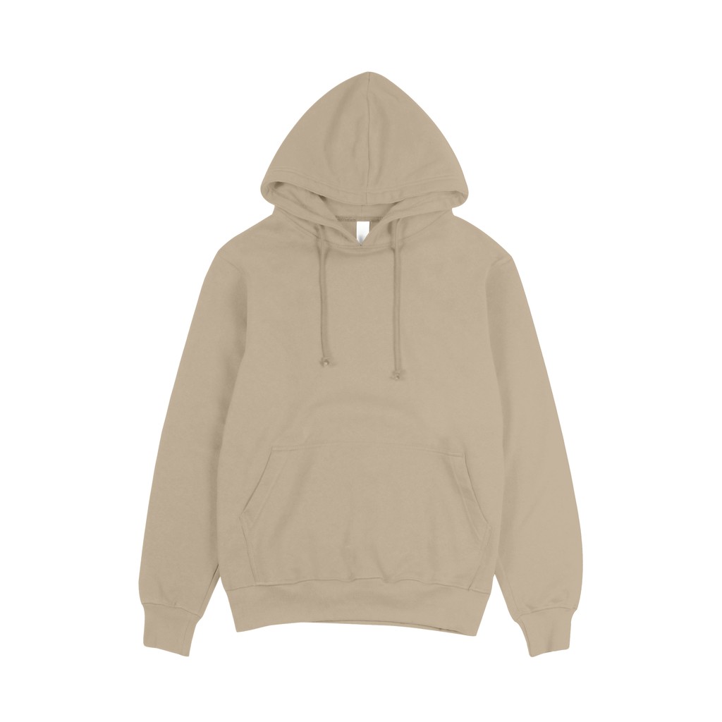 Plain Pullover Hooded Sweatshirt (Sweet Cream)