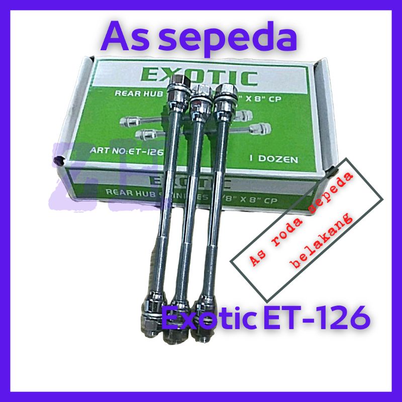 EXOTIC ET-126 As Roda Sepeda Belakang Suku Cadang Bike
