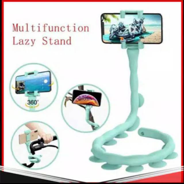 Lazypod Gurita Tripod Cute Worm Lazy Holder Universal Flexible Tentakel 360'