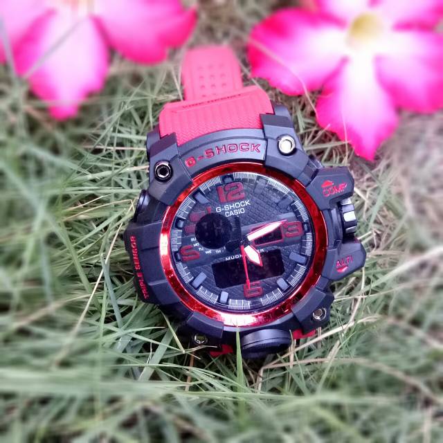Jam pria G-Shock tali merah