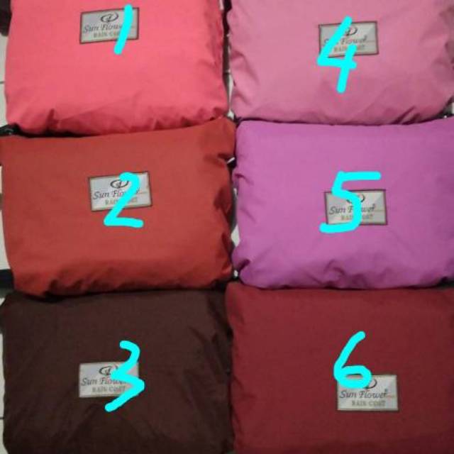 Jas Hujan Sunflower spesial merah pink merah bata Ori