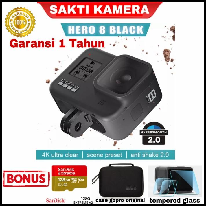 Gopro Hero 8 Black Action Camera Gopro Hero8 Edition 4K Original Resmi