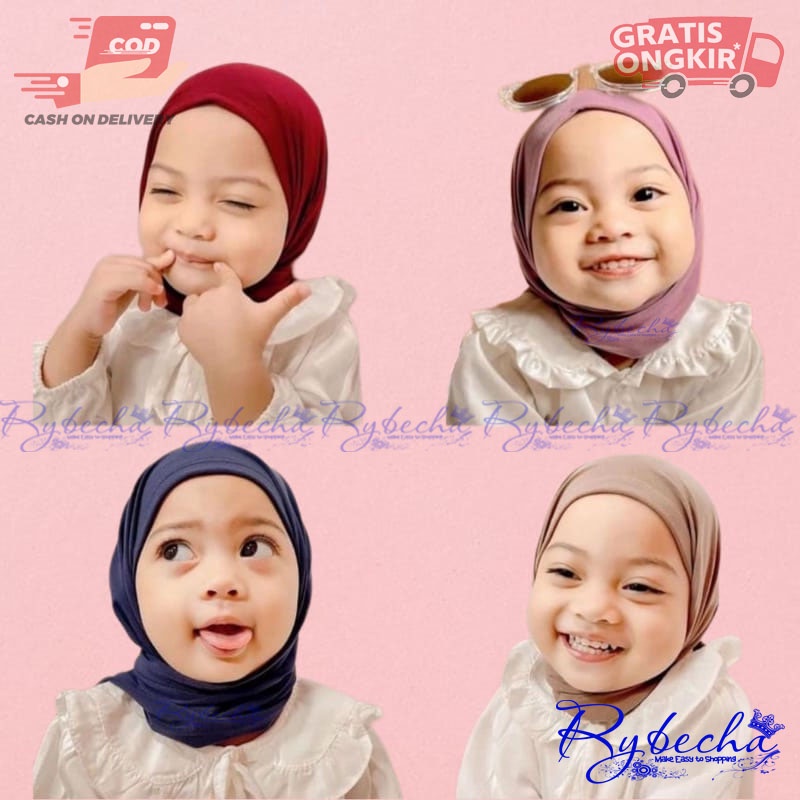 Pashmina Instan Anak Hijab Segitiga Instan Anak 1 - 3 Tahun